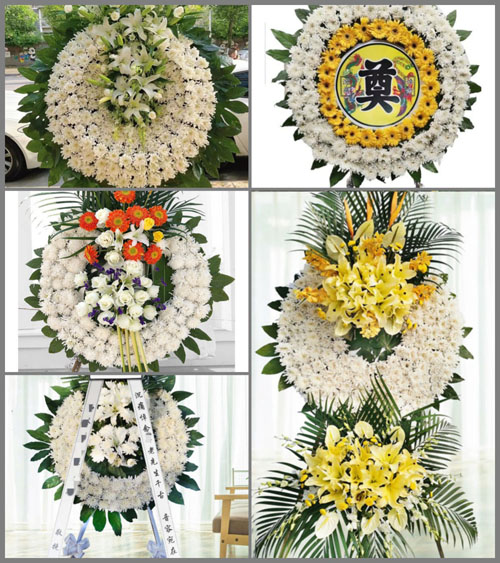 安徽池州市东至县昭潭镇思源河村花圈速递